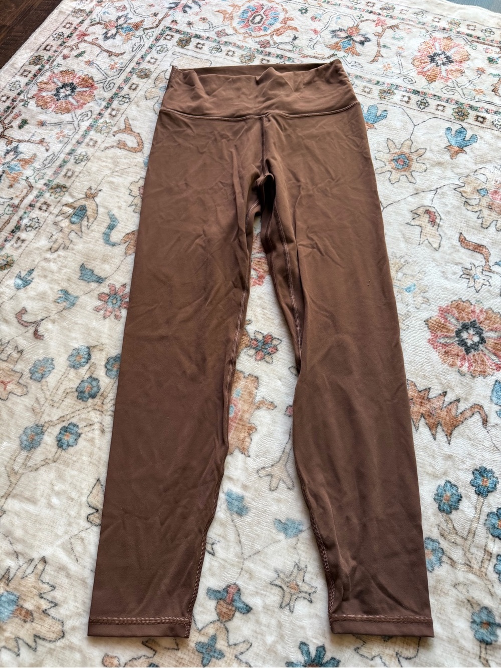 Women’s Brown Stretch Leggings with High Waist